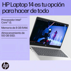 Notebook HP i3-1215 8gb RAM 512GB SSD 14'' W11H A4GZ2LA