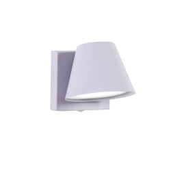 Aplique c/interruptor SAN JUSTO OSTENDE cabezal cónico orientable 1 luz GU10 blanco