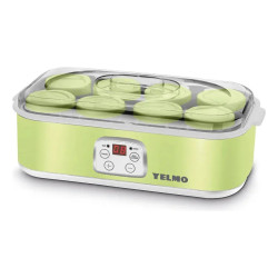Yogurtera YELMO YG-1708 8 frascos de vidrio 180ml temporizador y pantalla LCD
