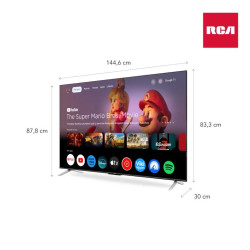 Smart Tv RCA G65P7UHD-F 65'' led UHD 4K google Tv