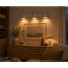Aplique SAN JUSTO OSTENDE cabezal cónico orientable 3 luces GU10 blanco micro