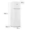 Heladera GAFA HGF252B Top Cíclica puerta reversible 252 litros blanca