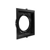 Artefacto de embutir MACROLED cardánico para 1 luz AR111 c/zócalo negro