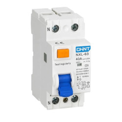 Disyuntor CHINT NXL-63 bipolar 40A 30mA