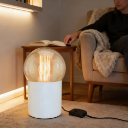 Lámpara de mesa 180° ILUMINACIÓNN DELI para 1 luz E27 blanco