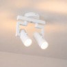 Aplique 180° ILUMINACIÓN LAVY II para 2 luces GU10 regulable blanco