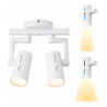 Aplique 180° ILUMINACIÓN LAVY II para 2 luces GU10 regulable blanco