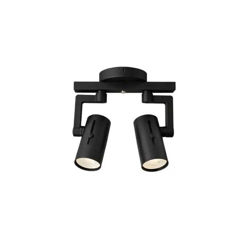 Aplique 180° ILUMINACIÓN LAVY II para 2 luces GU10 regulable negro
