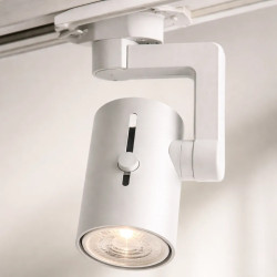 Aplique 180° ILUMINACIÓN LAVY RIEL para 1 luz GU10 cabezal regulable blanco