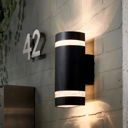 Aplique 180° ILUMINACIÓN PLAY II bidireccional para 2 luces GU10 negro