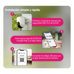 Cámara de seguridad EZVIZ H8C 5MP con visión nocturna