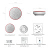 Sirena inteligente EZVIZ T9C IP54 con alarma antimovimiento 90-105dB