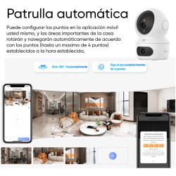 Cámara de seguridad EZVIZ H7C 4+4MP con seguimiento inteligente
