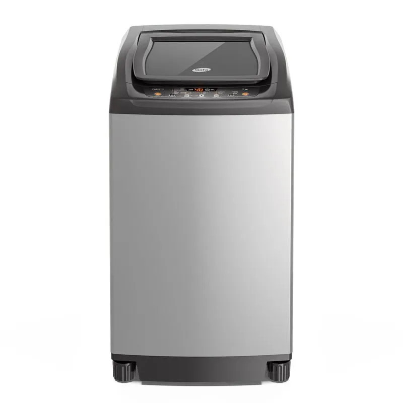 Lavarropas automático GAFA FUZZY FIT carga superior 7kg 750rpm plateado