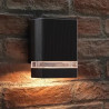 Aplique ARTELUM ANKA unidireccional para 1 luz GU10 negro