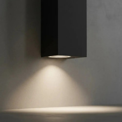 Aplique ARTELUM NICO bidireccional para 2 luces GU10 negro