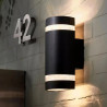 Aplique ARTELUM ECO bidireccional para 2 luces GU10 negro