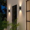 Aplique ARTELUM ECO bidireccional para 2 luces GU10 negro