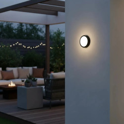 Tortuga led BAEL DONA redondo IP65 12W 960lm 6500K luz fría negra