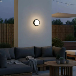 Tortuga led BAEL DONA redondo IP65 12W 960lm 6500K luz fría negra