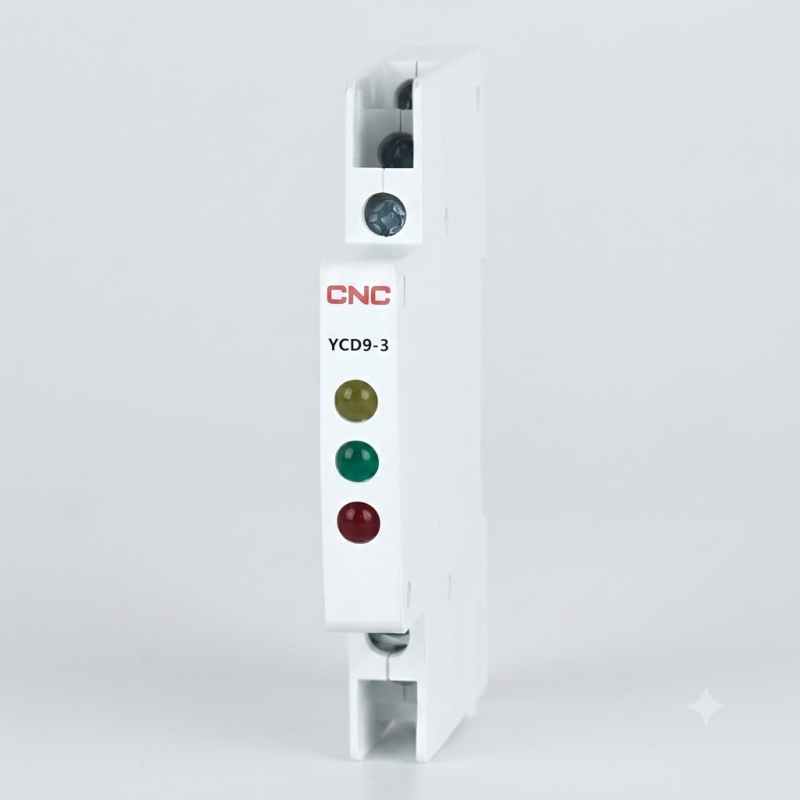 Señal luminosa CNC Riel Din Compacta Rojo Verde Ambar 230v