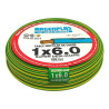 Rollo de cable unipolar ARGENPLAS 6.0MM2 X 100 METROS clase 4