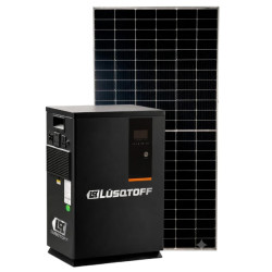 Generador solar LUSQTOFF de energia 5,7KVA integrado + paneles + soporteria + bateria integrada