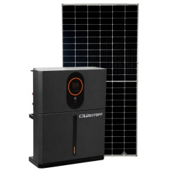 Generador solar LUSQTOFF de energia 6,2KVA integrado + paneles + soporteria + bateria integrada