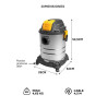 GADNIC ASPIRADORA ASP00054 -MG500 25 LITROS 1200W 17KPA TACHO SIN BOLSA