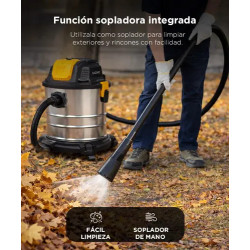 GADNIC ASPIRADORA ASP00054 -MG500 25 LITROS 1200W 17KPA TACHO SIN BOLSA