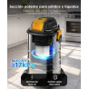GADNIC ASPIRADORA ASP00054 -MG500 25 LITROS 1200W 17KPA TACHO SIN BOLSA