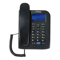 Teléfono Intelbras de mesa TC 60 con identificador de llamadas negro
