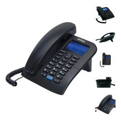 Teléfono Intelbras de mesa TC 60 con identificador de llamadas negro