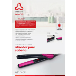 Planchita de Pelo ULTRACOMB AP-4401 Tourmaline Ion