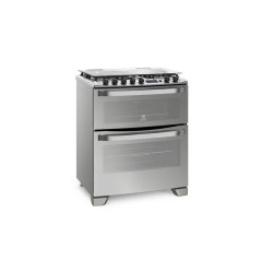 Cocina ELECTROLUX 76DXQ multigas doble horno 76cm 5 hornallas acero inoxidable