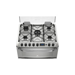 Cocina ELECTROLUX 76DXQ multigas doble horno 76cm 5 hornallas acero inoxidable