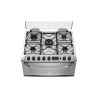 Cocina ELECTROLUX 76DXQ multigas doble horno 76cm 5 hornallas acero inoxidable