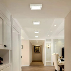 Plafón led BELLALUX cuadrado 24W 1680lm 6500K luz fría