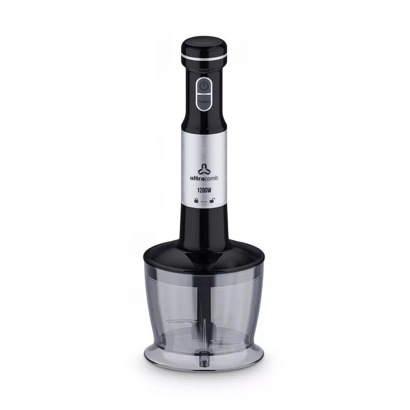 Licuadora de mano ULTRACOMB 1200W 800ml 2 velocidades negro REACONDICIONADO