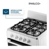 Cocina PHILCO 94PHCN50B Multigas 50cm 4 hornallas blanca