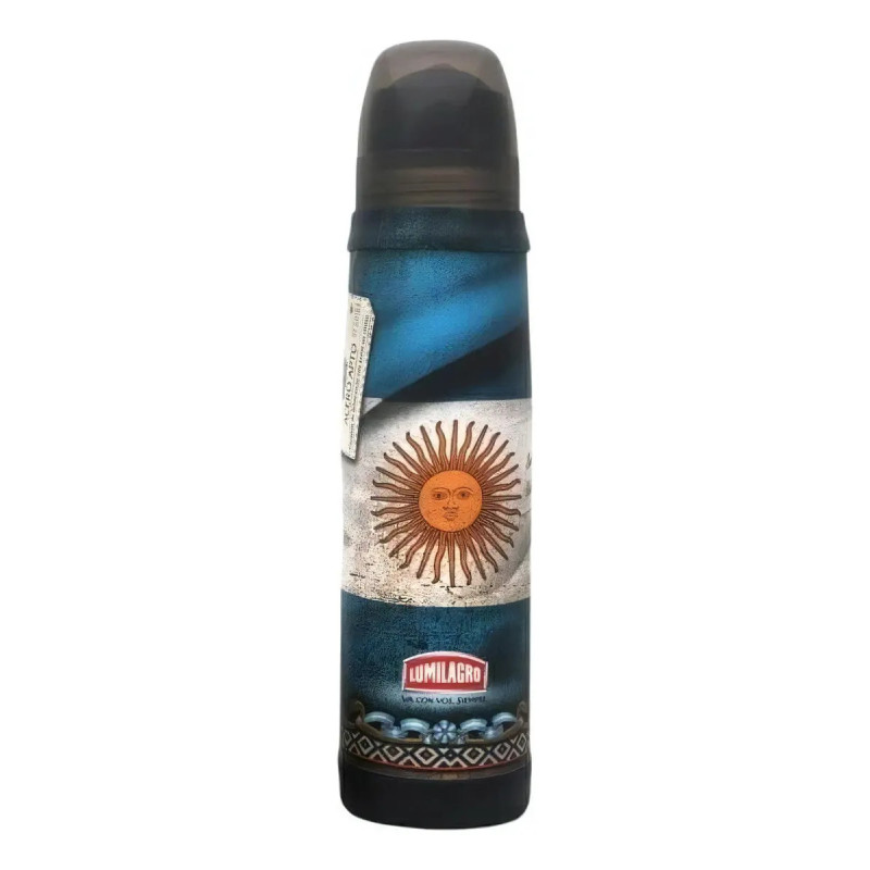 Termo Acero LUMILAGRO estampados T0376/BAN Luminox 1L acero inoxidable bandera Argentina