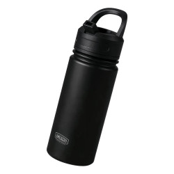 Botella térmica LUMILAGRO ETW031 tapón rebatible 530ml acero inoxidable negro