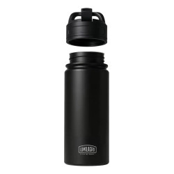 Botella térmica LUMILAGRO ETW031 tapón rebatible 530ml acero inoxidable negro