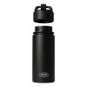 Botella térmica LUMILAGRO ETW031 tapón rebatible 530ml acero inoxidable negro