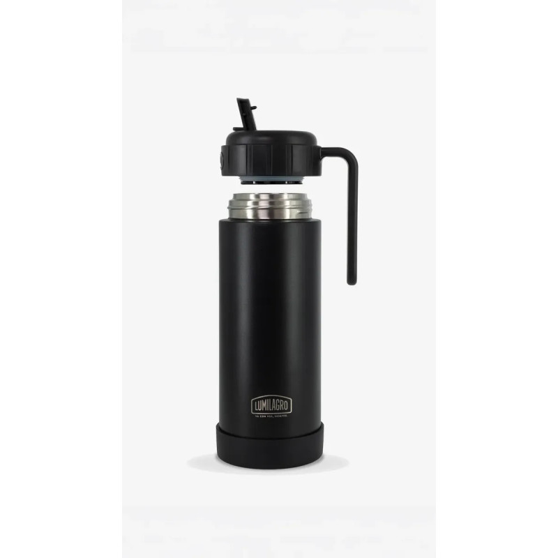 Termo Acero LUMILAGRO ETT0378/P pampa 750ml acero inoxidable negro