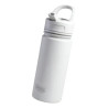 Botella térmica LUMILAGRO ETW031 tapón rebatible 530ml acero inoxidable blanco