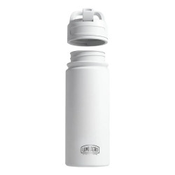 Botella térmica LUMILAGRO ETW031 tapón rebatible 530ml acero inoxidable blanco
