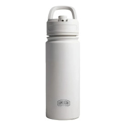 Botella térmica LUMILAGRO ETW031 tapón rebatible 530ml acero inoxidable blanco