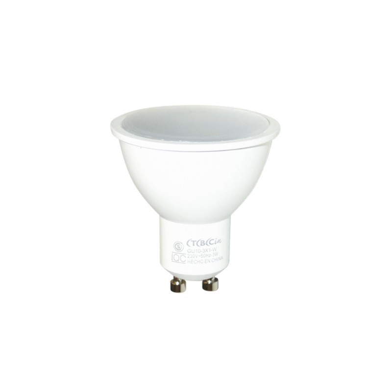 TBC LAMPARA DICRO LED 3W GU10 luz cálida