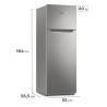 Heladera GAFA HGF252B Top Cíclica puerta reversible 252 litros plata